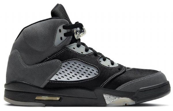 Nike Air Jordan 5 Retro Basketball Sko Til Mænd Grå