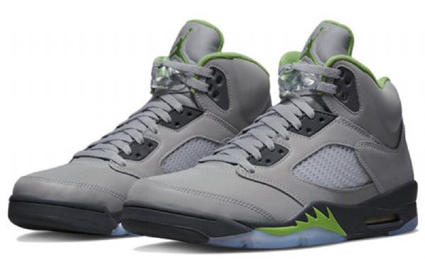 Nike Air Jordan 5 Retro Basketball Sko Til Mænd Grøn