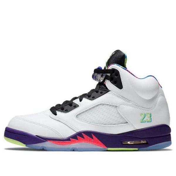 Nike Air Jordan 5 Retro Basketball Sko Til Mænd Hvid