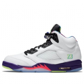 Nike Air Jordan 5 Retro Basketball Sko Til Mænd Hvid