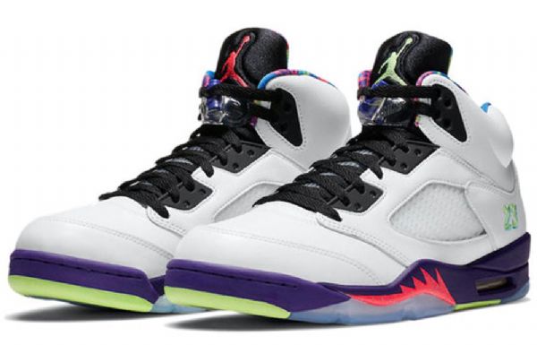 Nike Air Jordan 5 Retro Basketball Sko Til Mænd Hvid