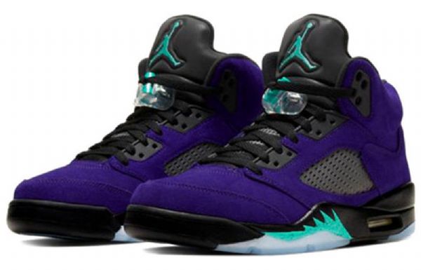 Nike Air Jordan 5 Retro Basketball Sko Til Mænd Lilla