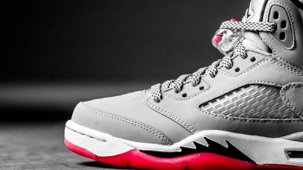 Nike Air Jordan 5 Retro Gg Sko Til Mænd Grå