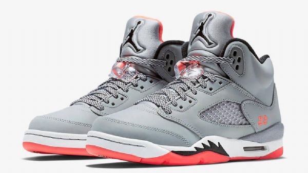Nike Air Jordan 5 Retro Gg Sko Til Mænd Grå