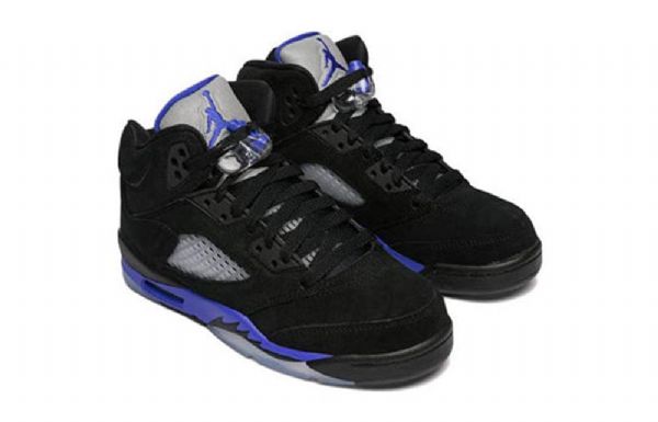 Nike Air Jordan 5 Retro Gs Basketball Sko Til Mænd Blå