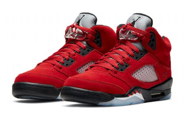 Nike Air Jordan 5 Retro Gs Basketball Sko Til Mænd Rød