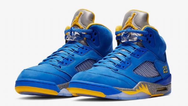 Nike Air Jordan 5 Retro Jsp Laney Sko Til Mænd Blå