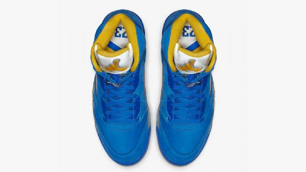 Nike Air Jordan 5 Retro Jsp Laney Sko Til Mænd Blå