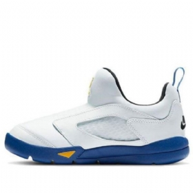 Nike Air Jordan 5 Retro Little Flex Bp Basketball Sko Til Børn Hvid Blå