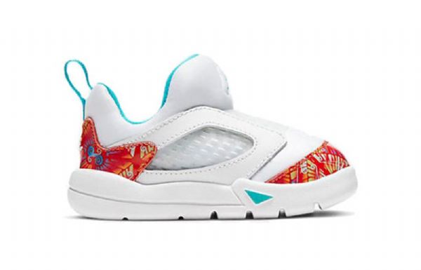 Nike Air Jordan 5 Retro Little Flex Td Sko Til Børn Hvid