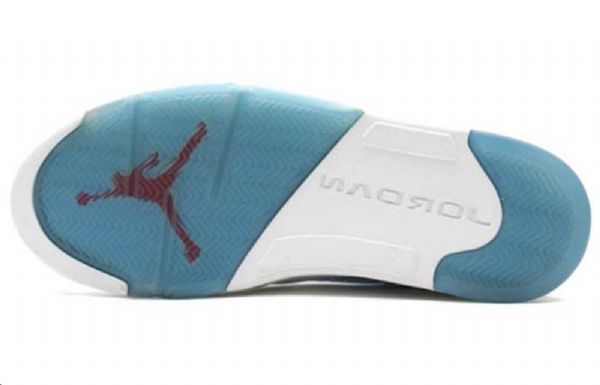 Nike Air Jordan 5 Retro Low Toppe Basketball Sko Til Damer Blå Hvid