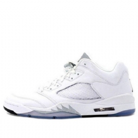 Nike Air Jordan 5 Retro Low Toppe Basketball Sko Til Damer Hvid