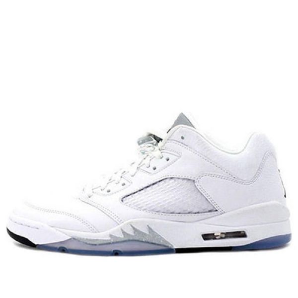 Nike Air Jordan 5 Retro Low Toppe Basketball Sko Til Damer Hvid