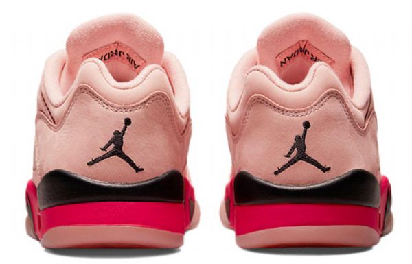 Nike Air Jordan 5 Retro Low Toppe Basketball Sko Til Damer Lyserød