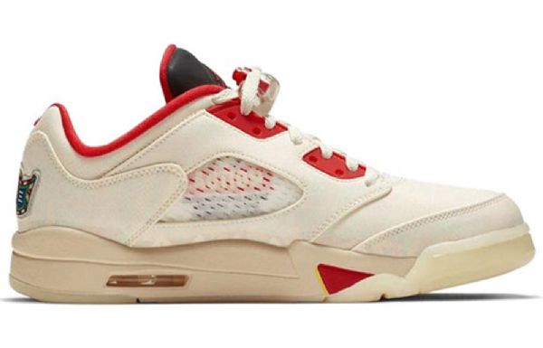 Nike Air Jordan 5 Retro Low Toppe Basketball Sko Til Mænd Khaki