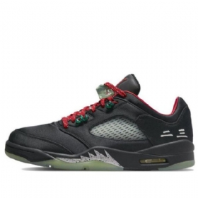 Nike Air Jordan 5 Retro Low Toppe Clot Jade Basketball Sko Til Mænd Sort