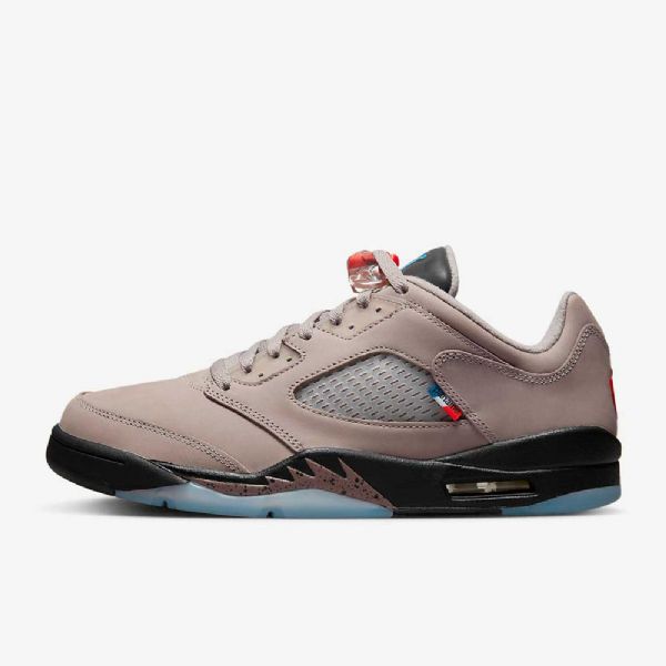 Nike Air Jordan 5 Retro Low Toppe Psg Sko Til Mænd Sort Kongeblå