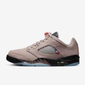 Nike Air Jordan 5 Retro Low Toppe Psg Sko Til Mænd Sort Kongeblå