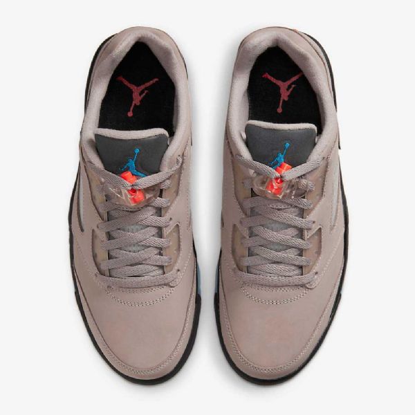 Nike Air Jordan 5 Retro Low Toppe Psg Sko Til Mænd Sort Kongeblå