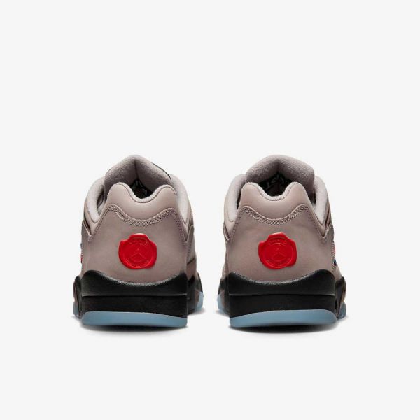 Nike Air Jordan 5 Retro Low Toppe Psg Sko Til Mænd Sort Kongeblå