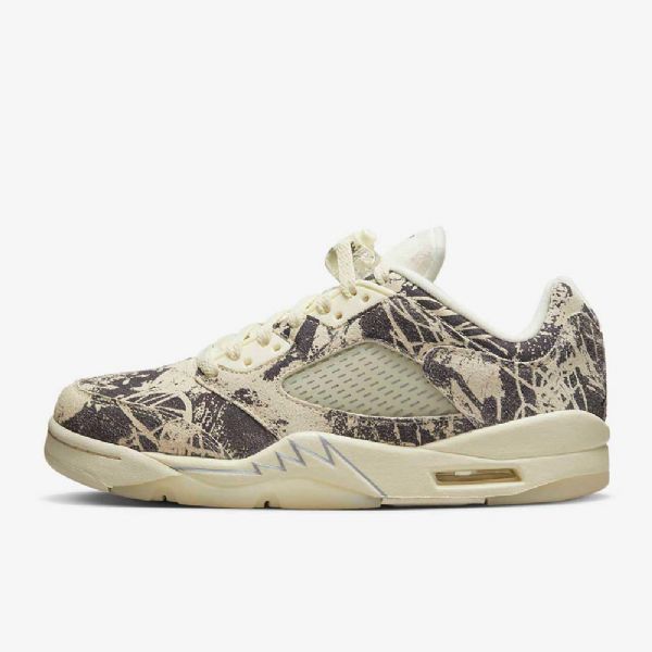 Nike Air Jordan 5 Retro Low Tops Sko Til Damer Hvid Sort