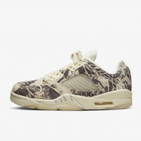 Nike Air Jordan 5 Retro Low Tops Sko Til Damer Hvid Sort