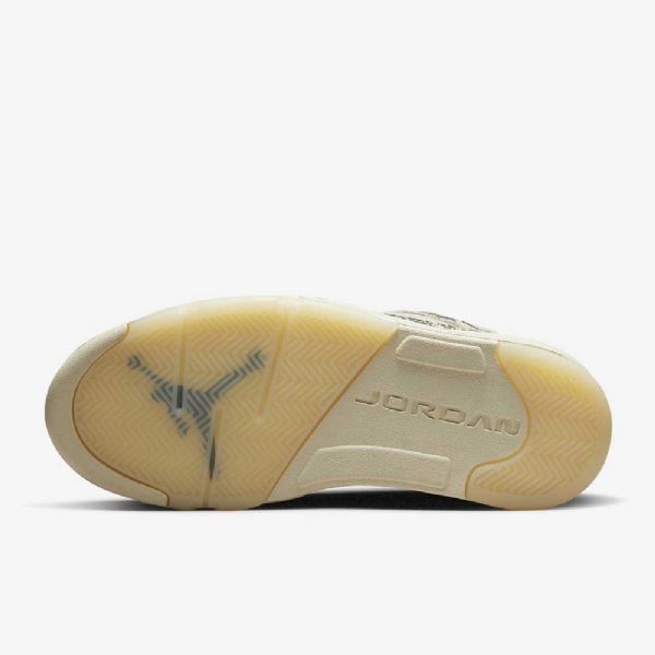 Nike Air Jordan 5 Retro Low Tops Sko Til Damer Hvid Sort