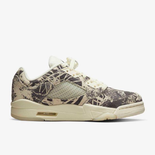 Nike Air Jordan 5 Retro Low Tops Sko Til Damer Hvid Sort