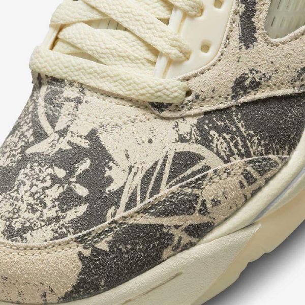 Nike Air Jordan 5 Retro Low Tops Sko Til Damer Hvid Sort