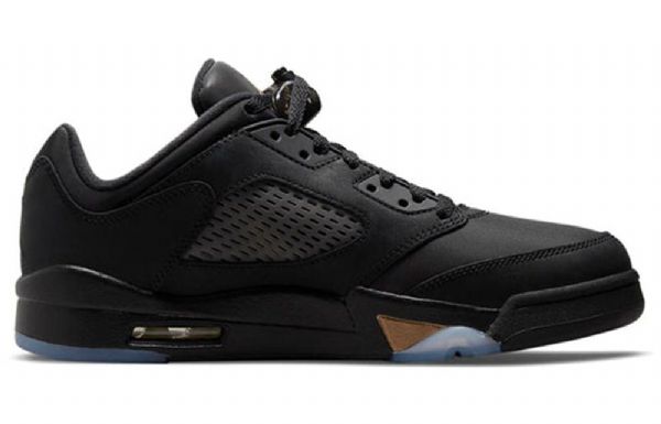 Nike Air Jordan 5 Retro Low Tops Wings Basketballsko Til Mænd Sort