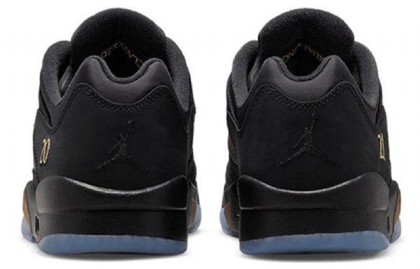 Nike Air Jordan 5 Retro Low Tops Wings Basketballsko Til Mænd Sort