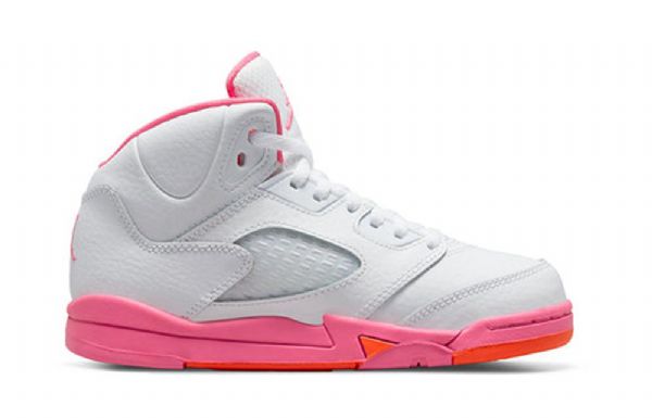 Nike Air Jordan 5 Retro Ps Basketball Sko Til Mænd Lyserødsicle
