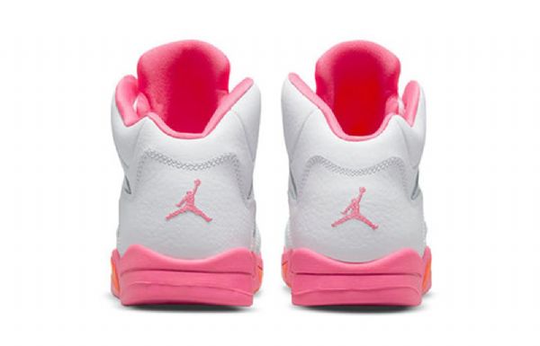 Nike Air Jordan 5 Retro Ps Basketball Sko Til Mænd Lyserødsicle