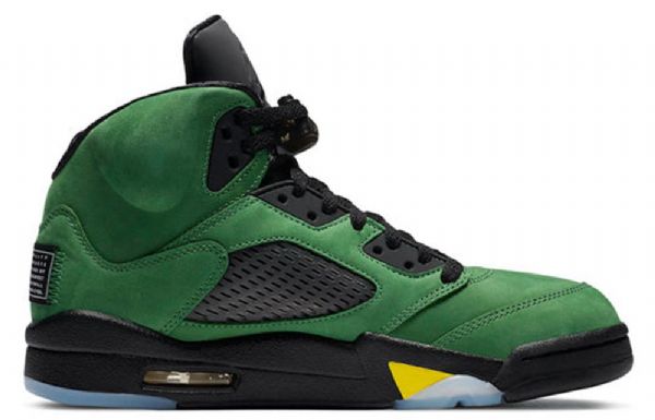 Nike Air Jordan 5 Retro Se Basketball Sko Til Mænd Grøn Sort