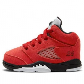 Nike Air Jordan 5 Retro Td Basketball Sko Til Mænd Rød