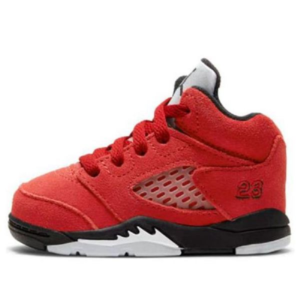 Nike Air Jordan 5 Retro Td Basketball Sko Til Mænd Rød