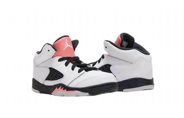 Nike Air Jordan 5 Retro Td Sko Til Børn Hvid