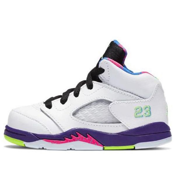 Nike Air Jordan 5 Retro Td Sko Til Børn Hvid