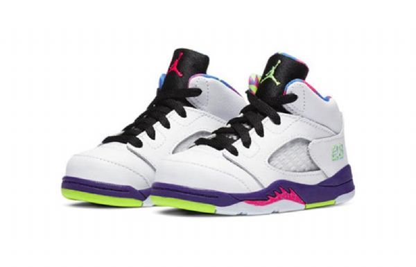 Nike Air Jordan 5 Retro Td Sko Til Børn Hvid