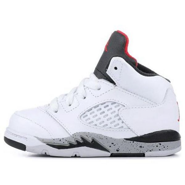 Nike Air Jordan 5 Retro Td Sko Til Børn Hvid