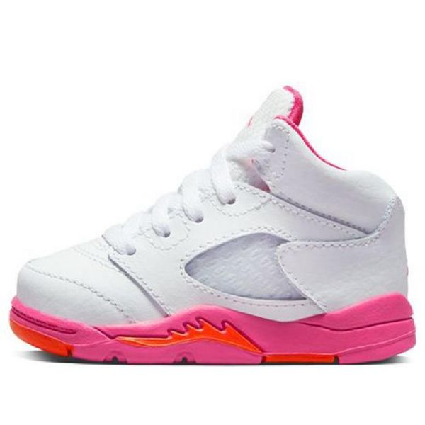 Nike Air Jordan 5 Retro Td Sko Til Børn Lyserødsicle
