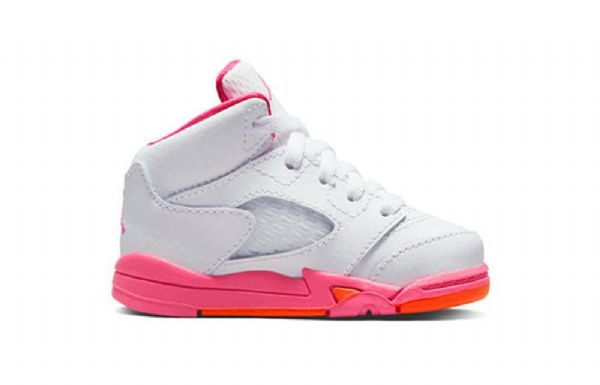 Nike Air Jordan 5 Retro Td Sko Til Børn Lyserødsicle