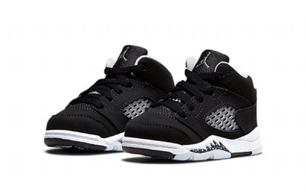 Nike Air Jordan 5 Retro Td Sko Til Børn Sort