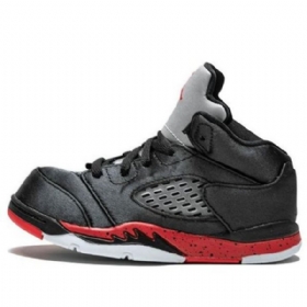 Nike Air Jordan 5 Retro Td Sko Til Børn Sort
