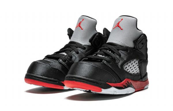 Nike Air Jordan 5 Retro Td Sko Til Børn Sort