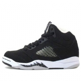 Nike Air Jordan 5 Retro Td Sko Til Børn Sort