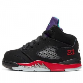 Nike Air Jordan 5 Retro Td Sko Til Børn Sort