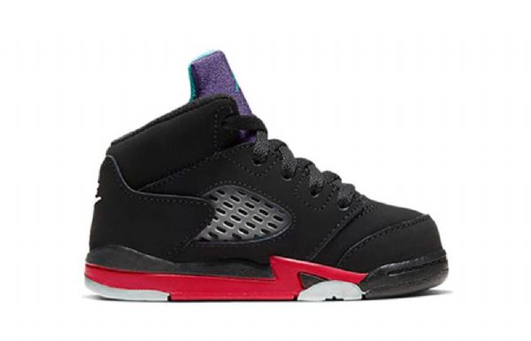 Nike Air Jordan 5 Retro Td Sko Til Børn Sort