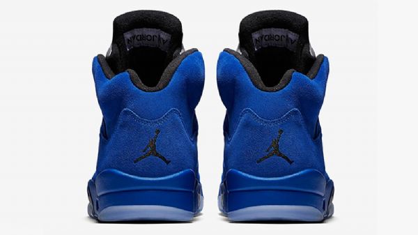Nike Air Jordan 5 Ruskindssko Til Mænd Blå