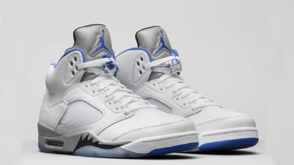 Nike Air Jordan 5 Stealth 2.0 Hyper Royal Sko Til Mænd Grå